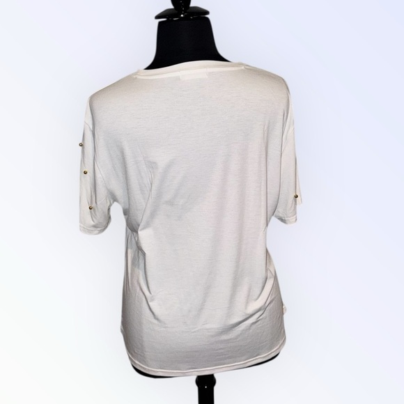 NWOT Pesion Graphic Tee with Gold Sunglasses Design Plus 4X White - Picture 3 of 12